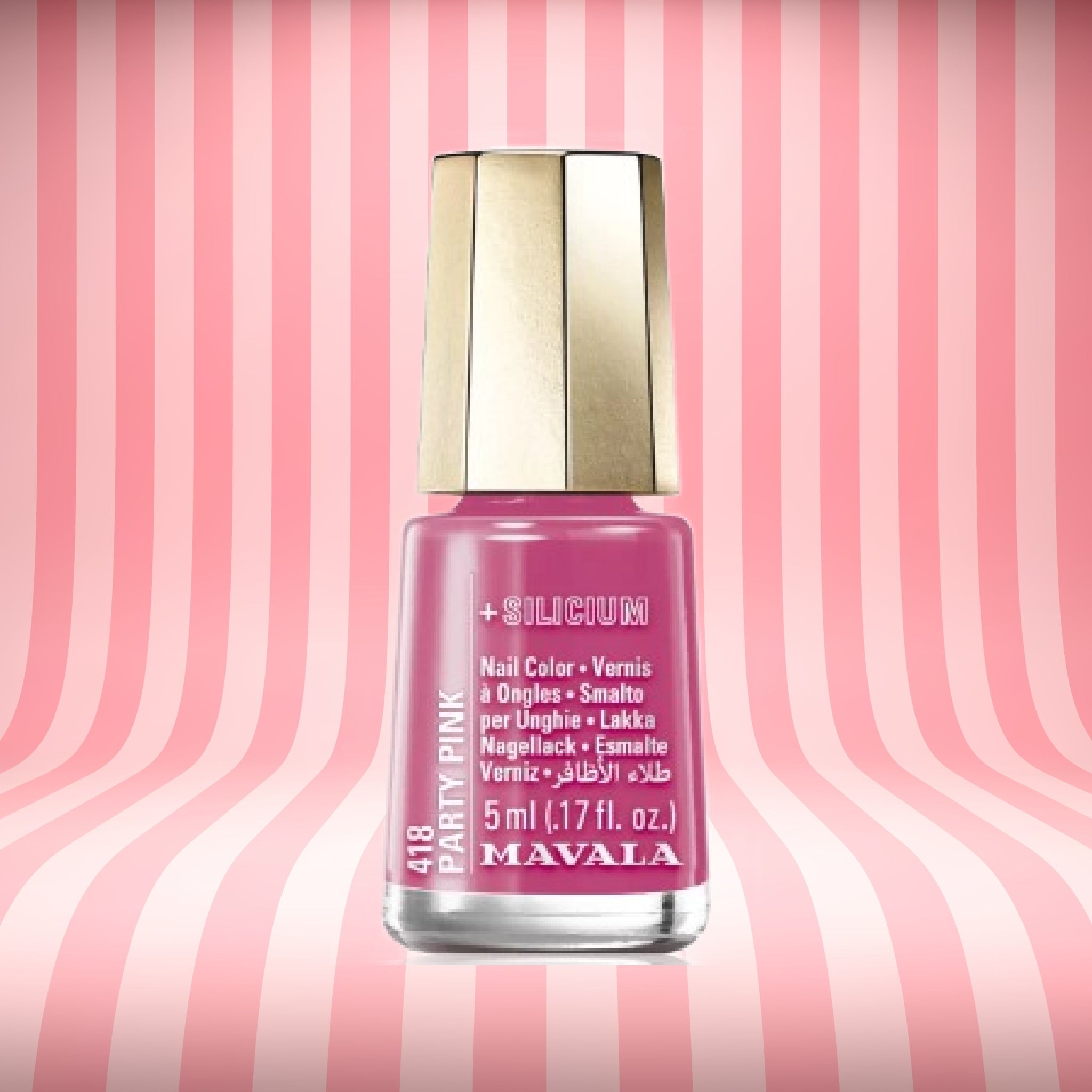 MINI-NAGELLACK + SILICIUM PARTY PINK 5 ML