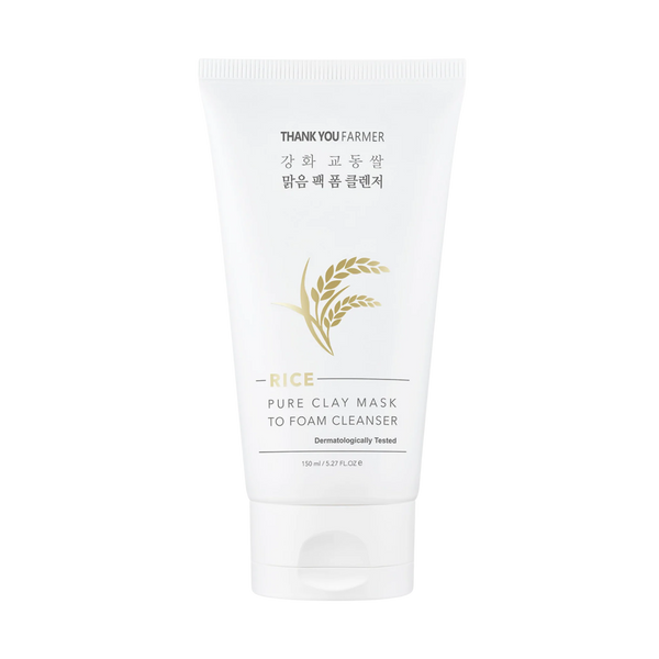 RICE PURE CLAY MASK TO FOAM CLEANSER 150 ML
