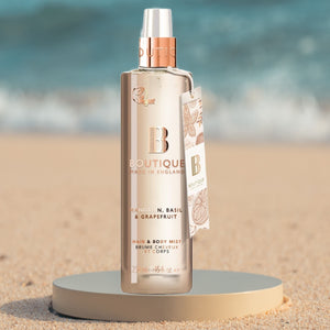 BOUTIQUE MANDARIN, BASIL & GRAPEFRUIT HAIR & BODY MIST 250 ML